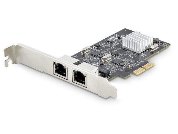 StarTech.com 2-Port 2.5Gbps NBASE-T PCIe Network Card - black